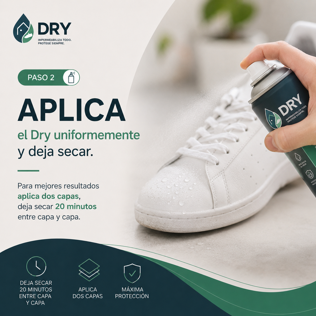 Dry Prendas | Impermeabilizante | Telas | Cueros | Zapatos | Gorras | Muebles
