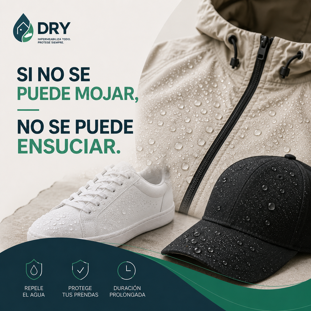 Dry Prendas | Impermeabilizante | Telas | Cueros | Zapatos | Gorras | Muebles