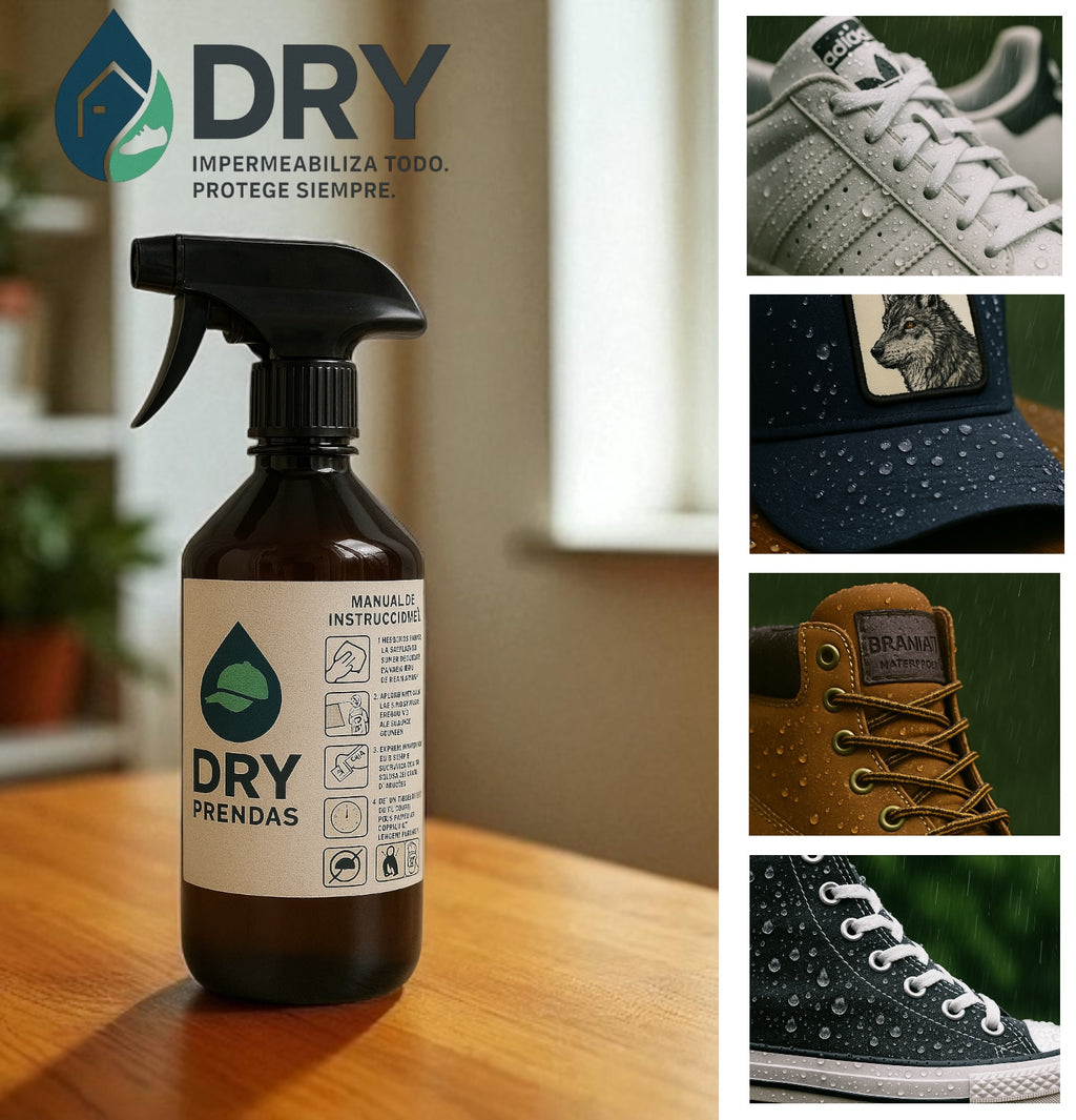 Dry prendas | Zapatos | Gorras | Cuero | Telas en general
