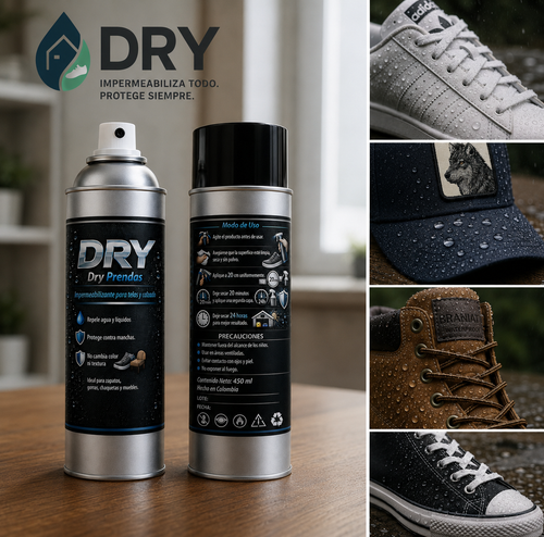 Dry Prendas | Impermeabilizante | Telas | Cueros | Zapatos | Gorras | Muebles